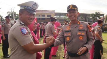 Kapolres Pimpin Langsung Upacara Kenaikan Pangkat Personel Polres Musi Rawas