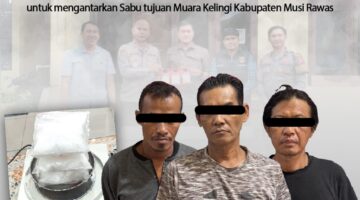 Bawa 307,20 Gram Narkoba Jenis Sabu, Tiga Pria Ini Diamankan Polres Musi Rawas