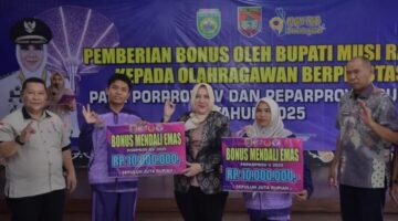 Berprestasi di Ajang Porprov dan Pepaprov Sumsel 2025, Bupati Berikan Bonus Atlet Musi Rawas