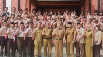 Pemkab Lepas Kwarcab Pramuka Musi Rawas Ikuti Jamnas XII 2026